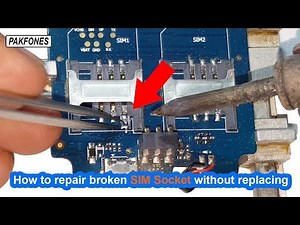 How to repair broken SIM card socket without replacing