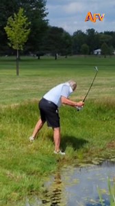 Sooo... mulligan? 🏌️😂 #afv #golf #funnyvideos | America's Funniest Home Videos