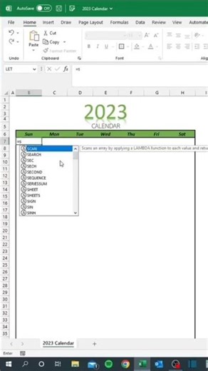 Create Calendar in Excel with this Shortcut 👌 #windows #computereducation