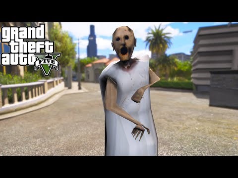 ZOMBIE GRANNY WREAKS HAVOC ON THE CITY AND SPREADS THE VIRUS | GTA V ZOMBIE MOD