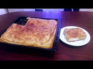 How to make Greek traditional cheese bougatsa with beer flavour