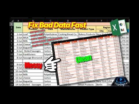 Excel Tutorial: Clean Messy Data & Format as Table (Step‑by‑Step)