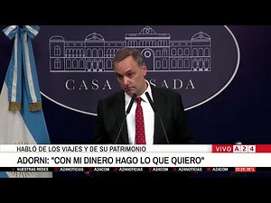 📢 THE SCANDAL WITH ADORNI GROWS: "WITH MY MONEY I DO WHAT I WANT"