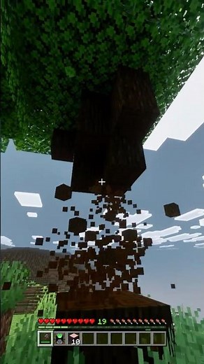 Break Trees in ONE HIT 😳🔥 | World Utilities Bedrock #minecraft