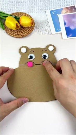 How to Make a Cute Bear | Easy Animal Craft for Kids #chicken #diy #easy