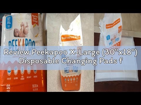 Review Peekapoo X-Large (30"x18") Disposable Changing Pads for Baby – Portable Changing Pad Liners f