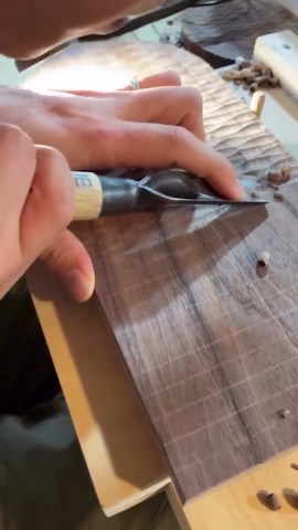 Unique Ornaments Crafted with Extreme Wood Carving Skills