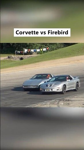 Chevy Corvette vs Pontiac Firebird trans am #c4 #corvette #firebird #racing #motorsports