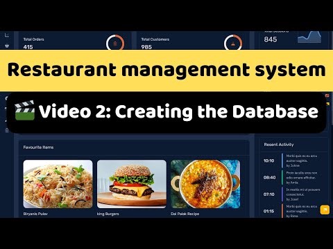 #02 How to Create the Database | PHP Restaurant Management System Tutorial (Beginner-Friendly)