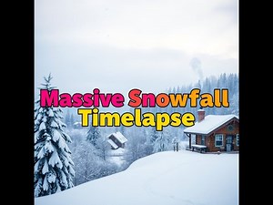 Epic Snowfall Timelapse - The Power of Nature