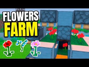🌼 Easy Automatic Flower Farm for Minecraft Bedrock 1.21