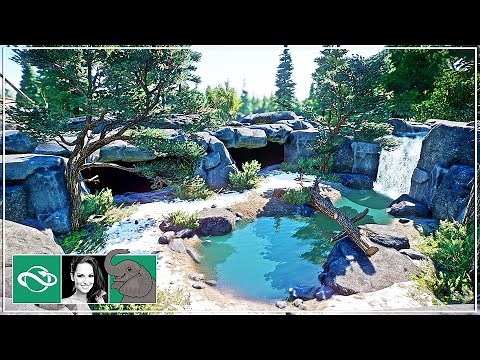 🐘 Building a Perfect Arctic Fox Habitat with Waterfall & Cave Viewing in City Zoo | Planet Zoo |