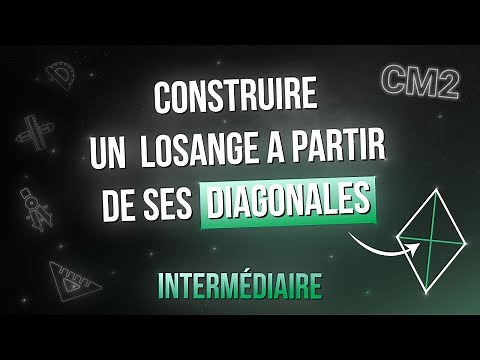 Losange diagonales | Géométrie | Math CM2