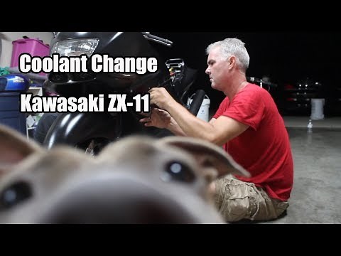 Kawasaki ZX11 Coolant Change Tutorial
