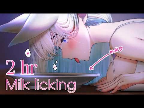 DRINKING MILK off my cat's bowl ♡ | Nerf this ASMR ep.7