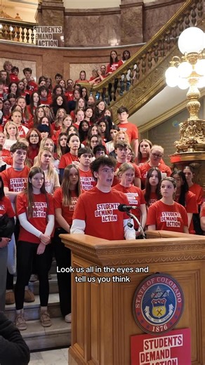 Students Demand Action on Instagram: "Yesterday, more than 130 Colorado Students Demand Action leaders rallied at their Capitol to call on lawmakers to support a critical bill: HB 1144. This bill tackles the emerging threat of 3D-printed guns head on by banning the 3D-printing of guns and gun parts and stops the spread of digital files used to make them. Colorado has seen the consequences of 3D-printed guns at an East High School shooting and crime scenes across the state. Young people refuse to