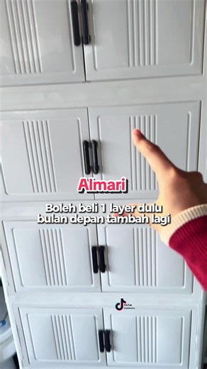 Asyik repeat almari ni senang pasang, alih, boleh stack jimat ruang #almarimurah #almaripakaian #cabinet #reviewateharts
