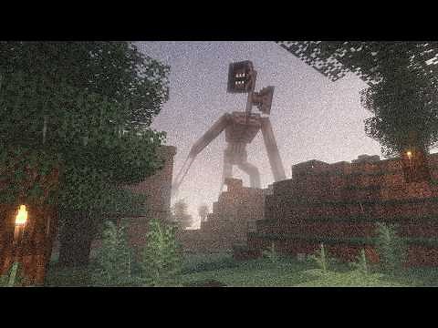 НОВЫЙ СИРЕНОГОЛОВЫЙ В ЛЕСУ В МАЙНКРАФТ SIREN HEAD TREVOR HENDERSON ОБЗОР МОДА MINECRAFT SCP