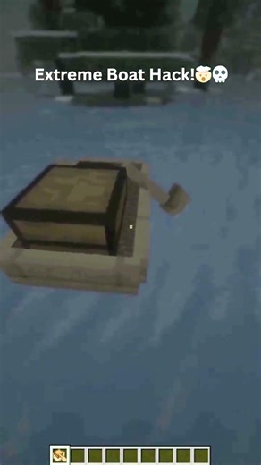 Minecraft's Most Broken Boat Mechanic #minecraft #shorts #glitch #funny #gaming #trending