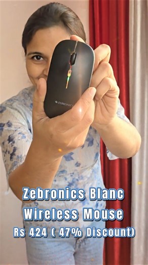 This ₹424 Wireless Mouse Has 3 Modes & No Click Sound!? 😮 (Zebronics Review) #WirelessMouse #shorts
