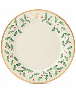 Lenox Holiday Personalized Dinner Plate  - Macy's