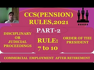 CCS(PENSION) RULES,2021: PART-2