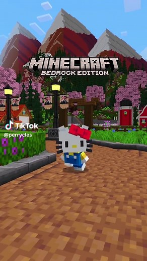 HELLO KITTY NO MINECRAFT #Minecraft #minecraftpe #fyp #terabox #teraboxreferallprogram #programadeindicaçãoterabox