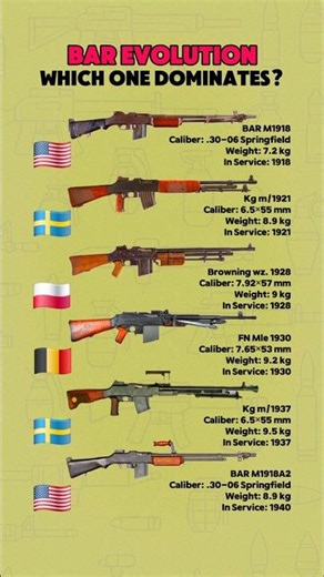 BAR Variants Compared: The Global Evolution of a Legendary LMG