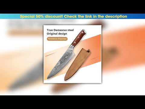 Today Only 8 Inch Damascus Steel 67 Layers VG10 Japanese Gyuto Chef's Knife with Rosewood Handle Ki
