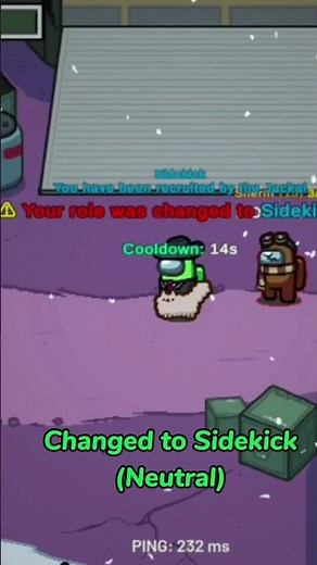 Among Us EHR Mods Sidekick gets killed by Jackal. #amongus #amongusmod #amongusgameplay