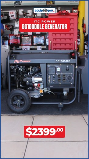 The ITC Power GG10000LE Generator packs a punch with 8KVA and 110-230...