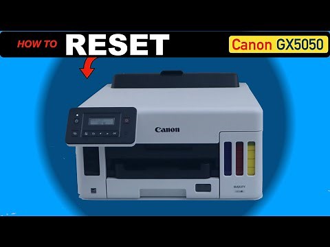Canon Maxify GX5050 Reset Printer, Reset WiFi & Settings !