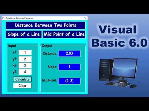 Coordinate Geometry Program 2 | Visual Basic 6.0
