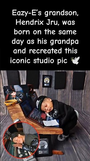 Eazy-E’s Grandson Born SAME Day as Him & Recreates Iconic Studio Pic! #eazye #grandson #shorts
