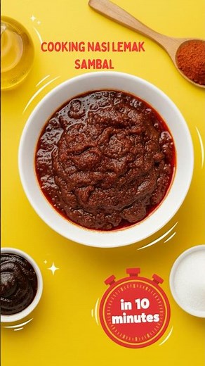 Nasi Lemak Sambal in 10 Minutes | Easy & Quick Recipe
