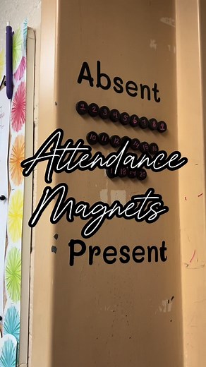 Easy Attendance with Magnetic Student Numbers