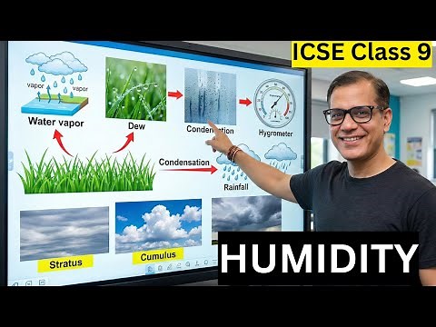 HUMIDITY ICSE Class 9 | Humidity Geography | Class 9 ICSE | ‪@sirtarunrupani‬