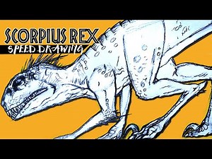 Drawing Full Body SCORPIUS REX