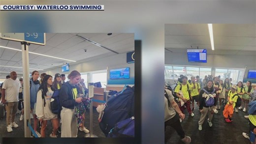 Waterloo Swimming team makes it back to Austin after travel nightmare