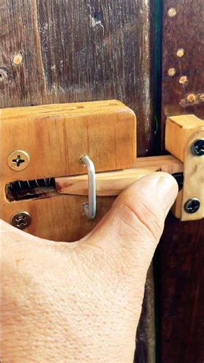 Simple idea #easytools #mydiystyle #woodworking #secrethacks # For Gate Latch lock