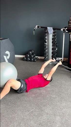 Dead Bug - Pullover + ISO Fitball Adductor #shorts #rugby #core #workout #exercise #explore