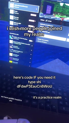 this is a practice java pvp realm #javapvp #realm #fyp #viral #minecraft discord code in bio