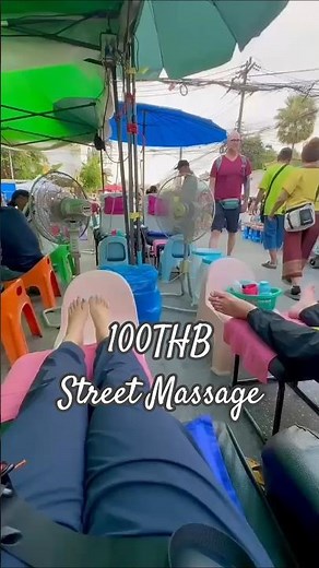 100 Baht Street Massage at Chiang Mai Sunday Market! 💆 #chiangmai #thailand