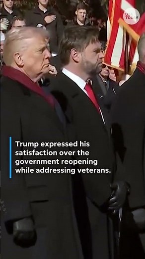 President Donald Trump, top officials honor veterans at wreath-laying ceremony