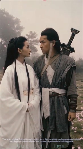 Ancient Wuxia Short Film | Hero Couple Sword Fight Among Petals#wuxia