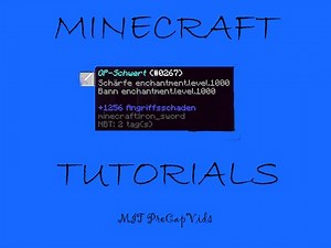 MINECRAFT OP-SCHWERT MACHEN [1.8] (Command) TUTORIAL #001