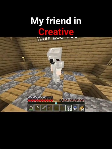 my friend creative in Minecraft world ❤️ #short #kishann0011 #lgjarai #trending #viral #minecraft