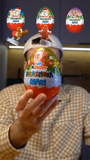 XL SIZE CHRISTMAS KINDER EGG and TOY #viral #foodasmr #mukbang#googoogaga