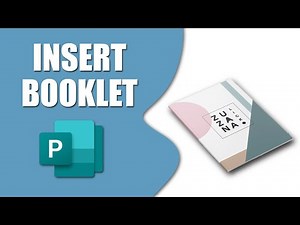 How to add pages in publisher booklet