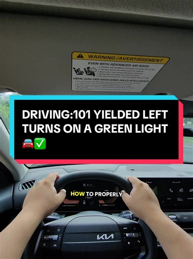 Don’t make the mistake of thinking that you have the right way when you’re making a left at a green light #fyp #license #roadtest #fails #drivingwithprez